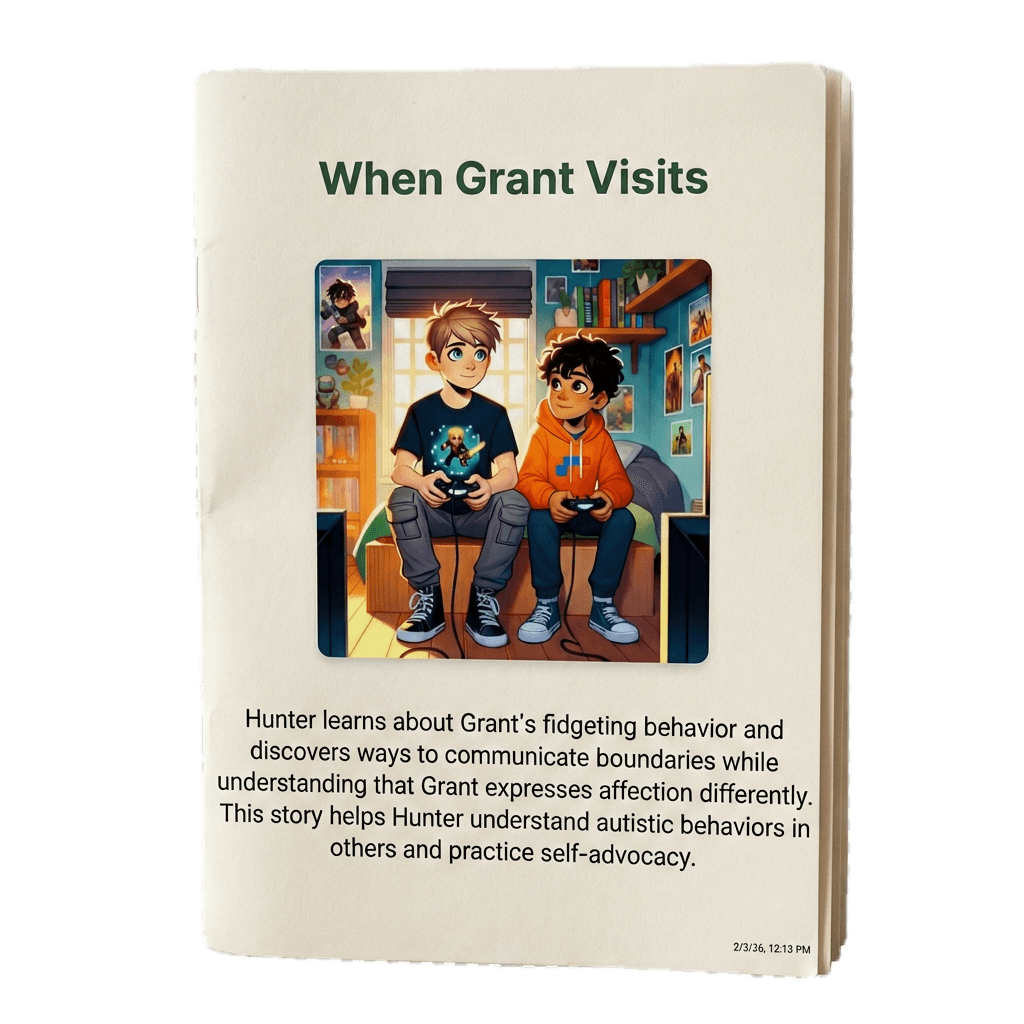 Printed GrowTale booklet for reading together