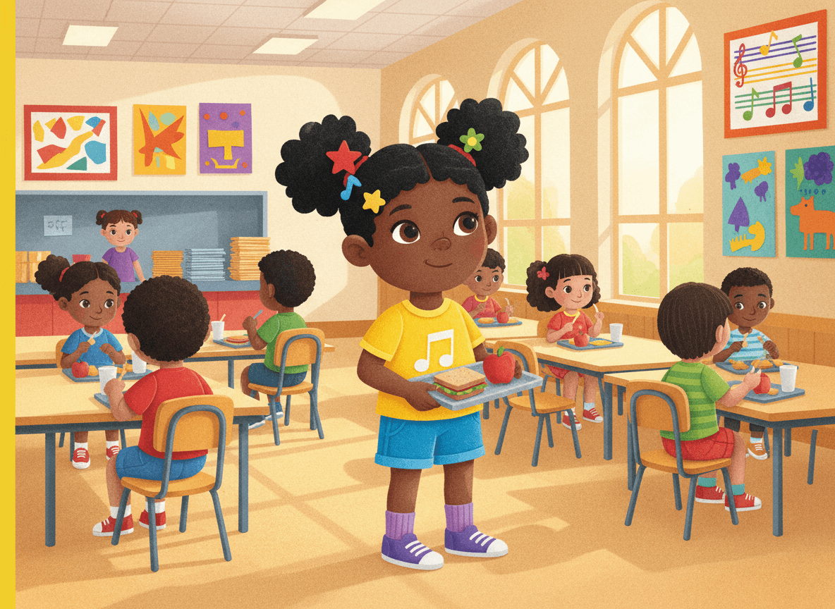 Eating Lunch in the Cafeteria